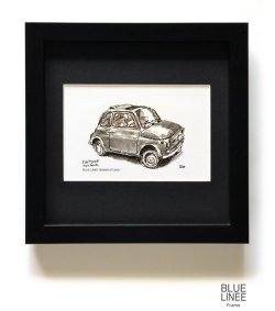 画像1: フレーム入り: FIAT500F グレー