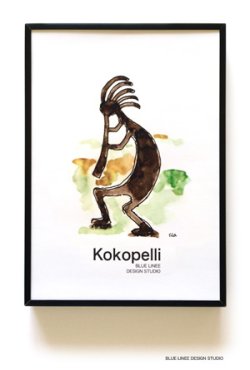 画像1: ポスターB5：Kokopelli