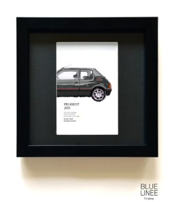 画像1: フレーム入り: PEUGEOT 205 