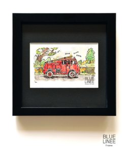 画像1: フレーム入り：Fire truck 