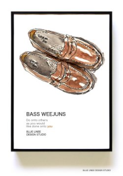 画像1: ポスターA4：BASS WEEJUNS 