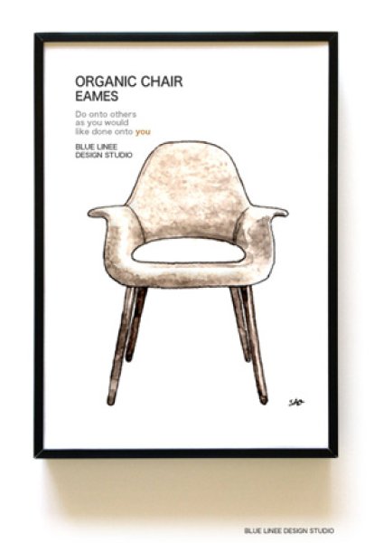 画像1: ポスターB5：Organic Chair (1)