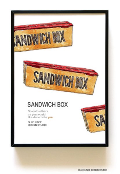 画像1: ポスターB5：SANDWICH BOX:D  (1)